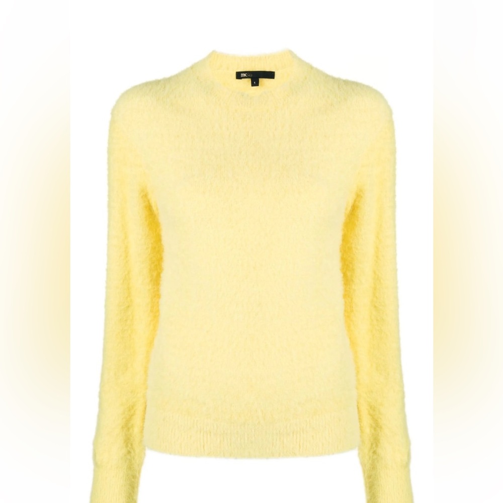 Maje Yellow Crew Neck Sweater „Jaune” New with tags Size 1 XS or S